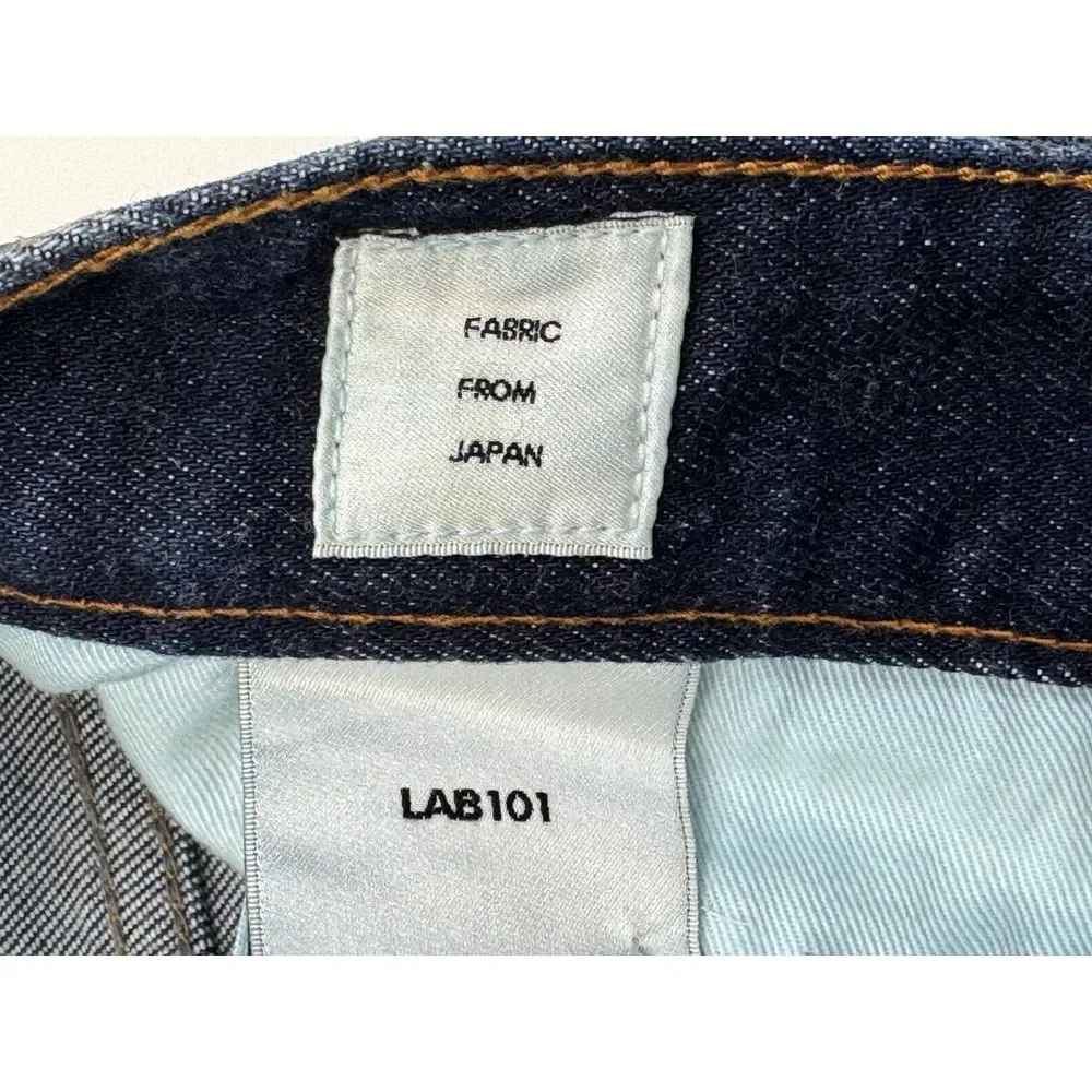 LAB101 Slim Fit Denim Jeans Mens 30 NWOT $175 Cotton 5 Pockets Flat‎ Front Blue